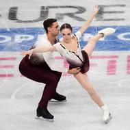 Sportovní dvojice Anna Valesiová a Martin Bidař zvládla evropskou premiéru skvěle.