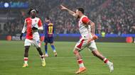 FOTBAL ONLINE: Euforie v Edenu! Slavia vede v Lize mistrů nad Barcelonou