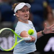 Barbora Krejčíková v prvním kole Australian Open. 