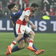 Vasil Kušej chvíli před prvním gólem zápasu. 