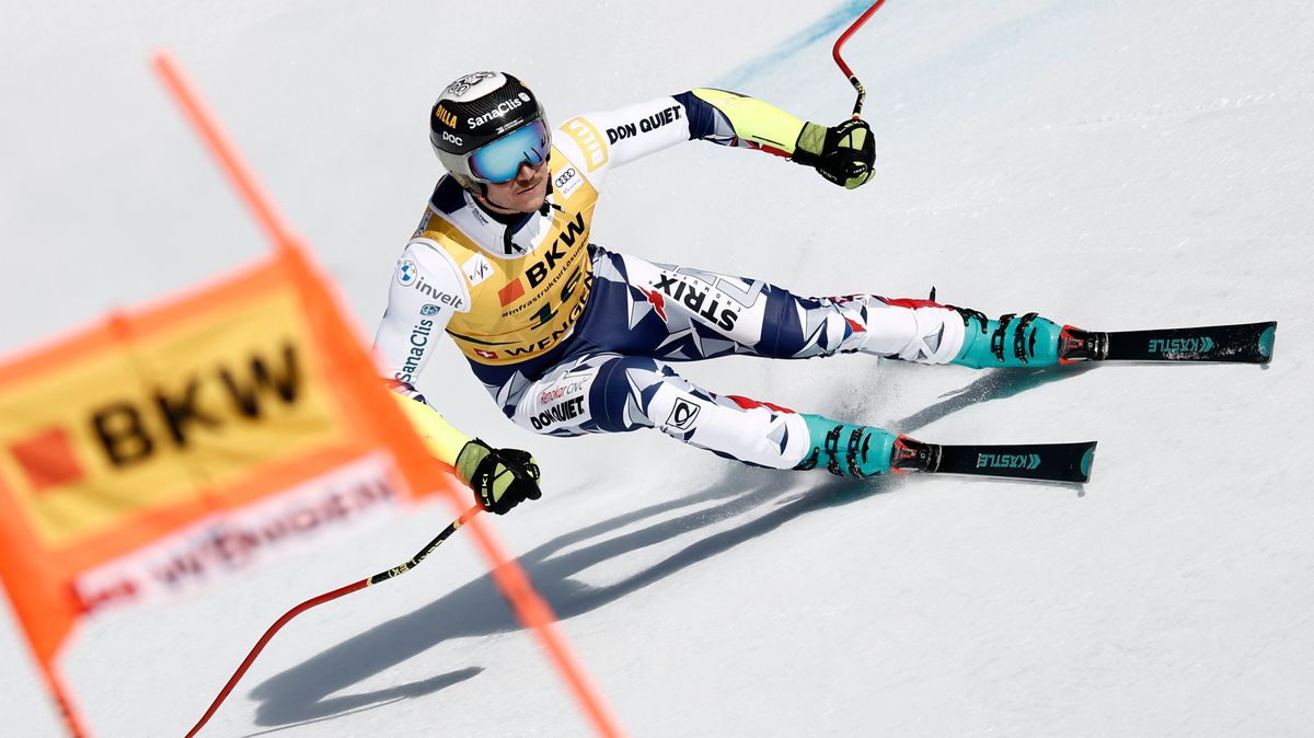 Zabystřan ve sjezdu ve Wengenu nebodoval, Odermatt má rekordní čtvrtou výhru