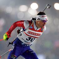 Michal Krčmář v prvních metrech individuálního závodu.