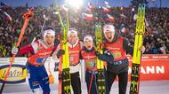 Biatlonová euforie v Novém Městě. Finišman Krčmář vytáhl českou mix štafetu k bronzu