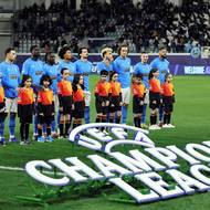 Základní sestava Pafosu před zápasem se Slavií.