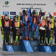 Stupně vítězů. První Itálie, druhá Francie, třetí Česko! 