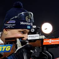 Švéd Martin Ponsiluoma a jeho zkušební střelba v Novém Městě. 