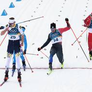 Těsný finiš. Ondřej Černý (14) doběhl o pár centimetrů na třetím, nepostupovém místě.