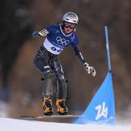 Ester Ledecká zajela na úvod kvalifikace v modré dráze skvělý čas 45,04.