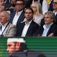 Rafael Nadal sledoval finále mužské dvouhry Australian Open z hlediště. 