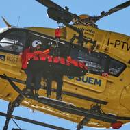 Helikoptéra transportovala americkou hvězdu do nemocnice.