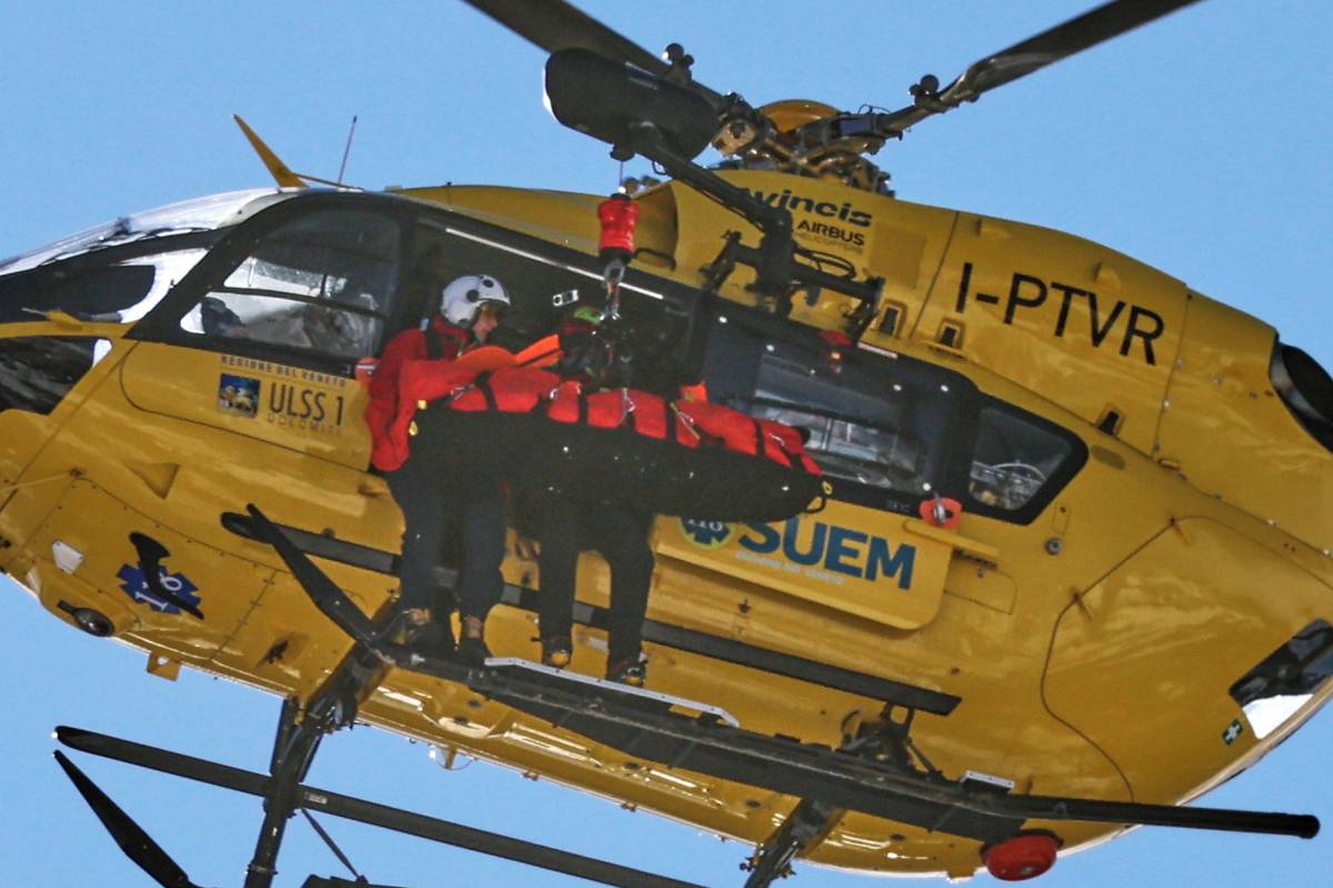 Helikoptéra transportovala americkou hvězdu do nemocnice.