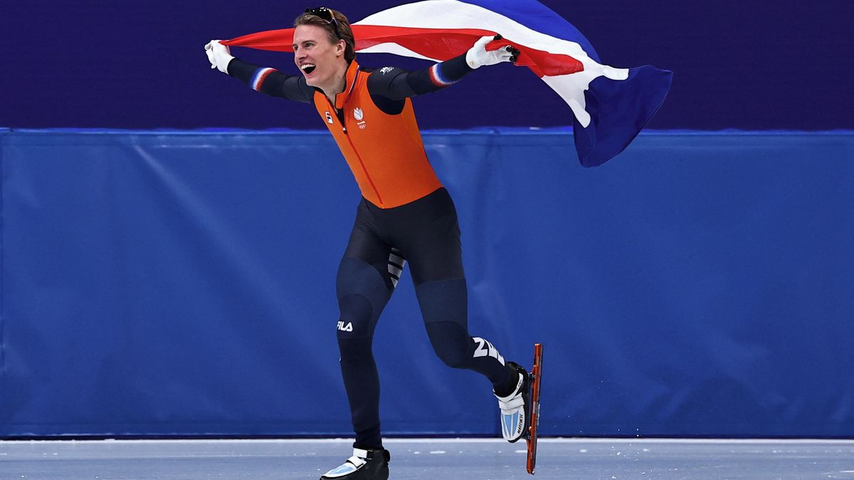 Teď už můžu skončit, řekl dojatý nizozemský rychlobruslař. Jeho kouč předvedl neobvyklý skok