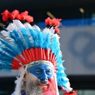 Čeští fanoušci v Miláně našli cestu i na osmifinále.