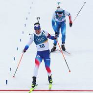 Michal Krčmář v cíli.