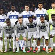 Hráči švýcarského Lausanne Sport před zápasem s Olomoucí