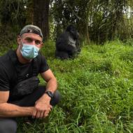 Bojovník Ondřej Raška během dobrodružství v Ugandě.