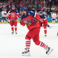 David Pasrňák těsně před zápasem.