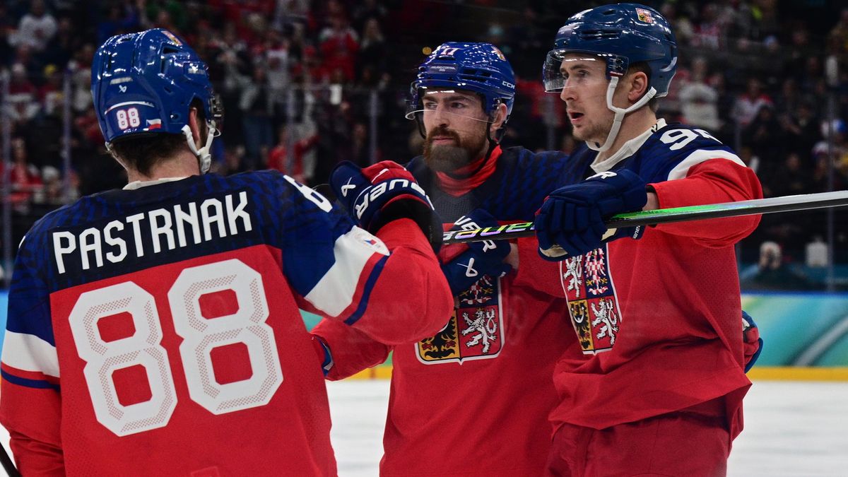 Snad jsem si to šetřil na Kanadu, přeje si Pastrňák. Nečas vtipkoval, že první zápas Češi gigantovi nechali