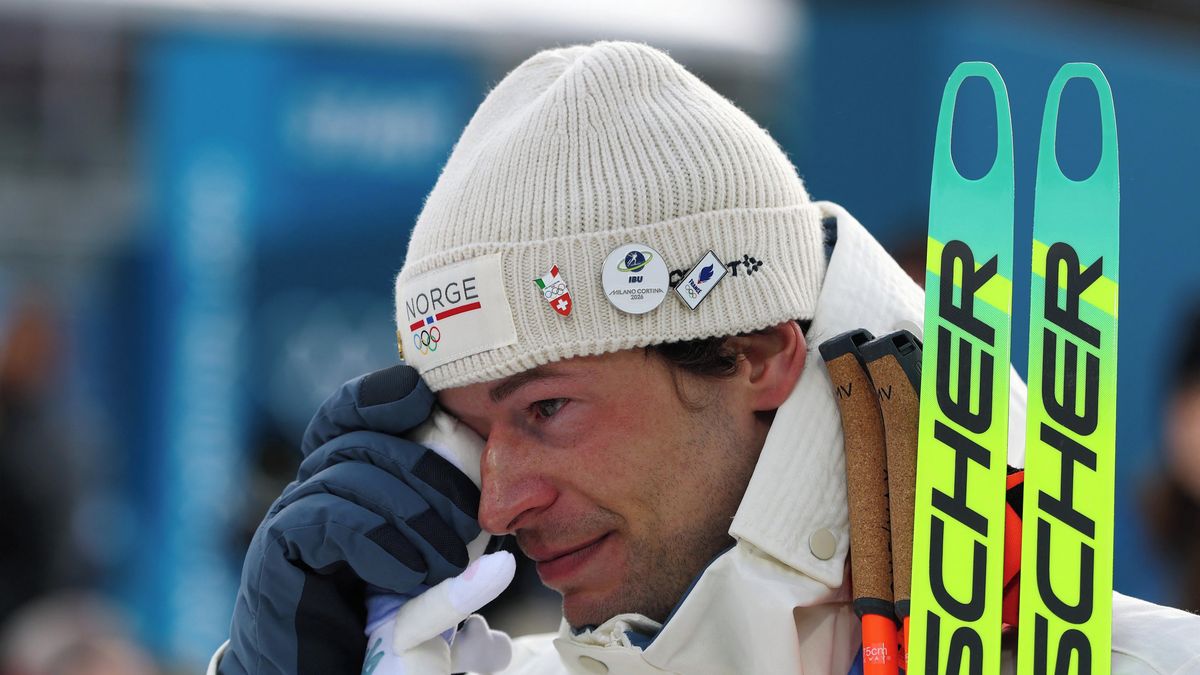 Nečekaný rozhovor medailisty. Podvedl jsem lásku svého života, plakal norský biatlonista