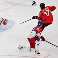 Úvodní branku utkání vstřelil Kanaďan Celebrini.