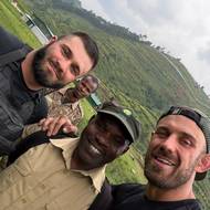 Bojovník Ondřej Raška během dobrodružství v Ugandě.