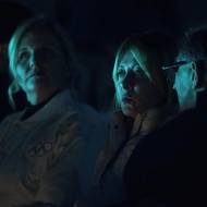 Italská premiérka Giorgia Meloniová mezi diváky.