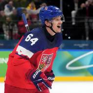 David Kämpf a jeho radost z druhého českého gólu.