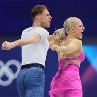 Natálie Taschlerová a Filip Taschler na olympiádě