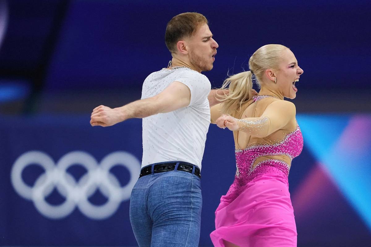 Natálie Taschlerová a Filip Taschler na olympiádě