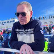 Otec Lindsey Vonnové Alan Kildow sledoval pád v cíli.