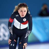 Po jízdě Nikoly Zdráhalové následovala pauza na úpravu ledu.