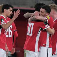 Nizozemská radost po trefě Troye Parrotta.