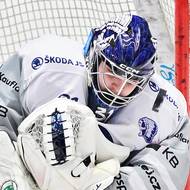 Brankář Nick Malík z Plzně.