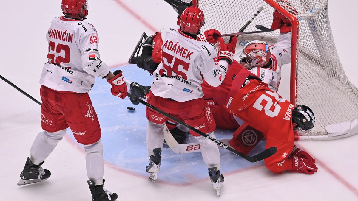 Klasický gól ze hry, zlobil se trenér Olomouce kvůli odvolané brance v prodloužení