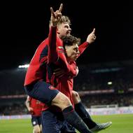 Ladislav Krejčí a Pavel Šulc, dva čeští střelci proti Dánsku.