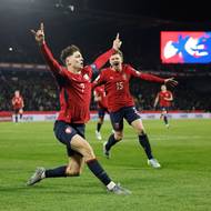 Česká radost po gólu kapitána Ladislava Krejčího.