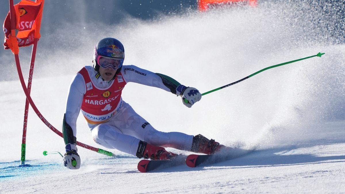 Drama v boji o malý křišťálový globus. Pinheiro Braathen vyhrál obří slalom v Kranjské Goře