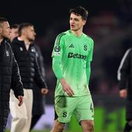 Čtyřikrát překonaný brankář Sparty Jakub Surovčík.