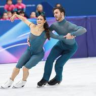 Francouzský taneční pár Laurence Fournierová-Beaudryová a Guillame Cizeron