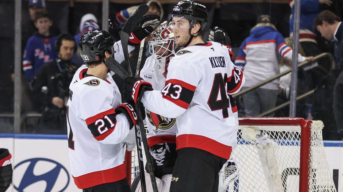 Ottawa uspěla na ledě Rangers, čelila pouze devíti střelám
