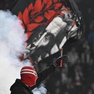 Detail na jedince v kotli Slavie. 