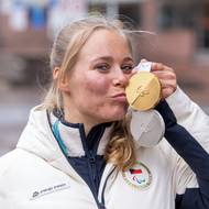 Carina Edlingerová vybojovala na paralympiádě zlato a stříbro