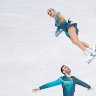 Gruzínská sportovní dvojice Anastasija Meťelkinová a Luka Berulava