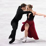 Český pár Kateřina a Daniel Mrázkovi během volných tanců rámci MS 2026 v Praze.