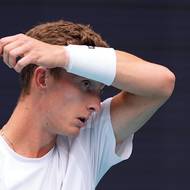 Jediné ztracené podání stálo Lehečku první sadu