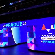 Zákulisí v O2 Aréně před startem MS 2026 v krasobruslení, dne 23. března 2026 v Praze.