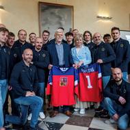 <p></p>
<p>Prezident Petr Pavel přijal sportovkyně a sportovce, kteří reprezentovali Českou republiku na zimních olympijských a paralympijských hrách, 31. března 2026, Praha.</p>
<p></p>