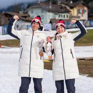 Simona Bubeníčková a trasér David Šrůtek se svými paralympijskými medailemi