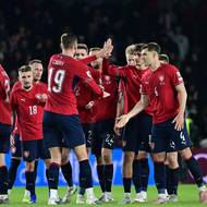 Tomáš Chorý po proměněné penaltě.