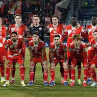 Sestava Mohuče na Andrově stadionu v Olomouci.